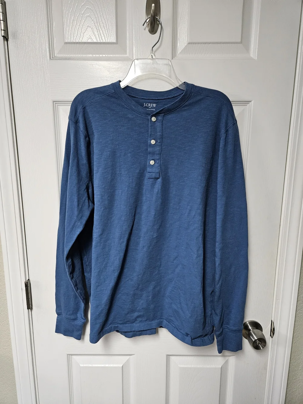 J. Crew Men’s Denim Blue Long-Sleeve Henley